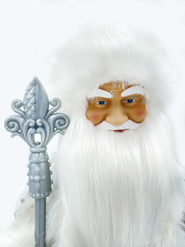 													Дед Мороз музыкальный, танцующий 45 см серебристый Р-5080 фото 4